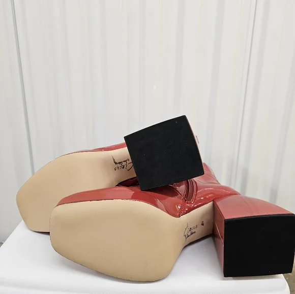 Hot Rod Summer NWT 8.5 Circus by Sam Edelman Kia Red Patent Boots - Picture 5 of 6